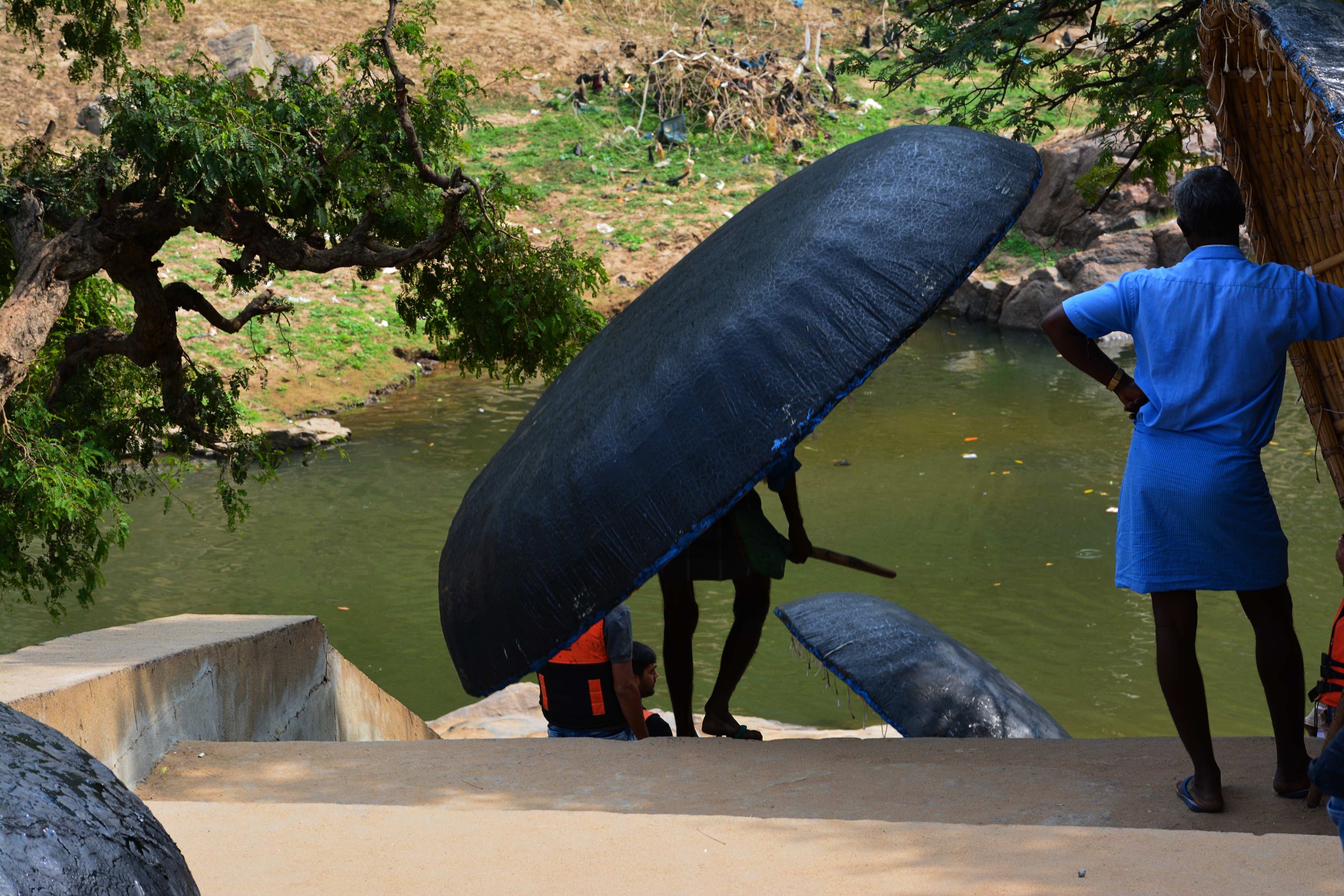 Coracle Ride at Hogenakkal Falls